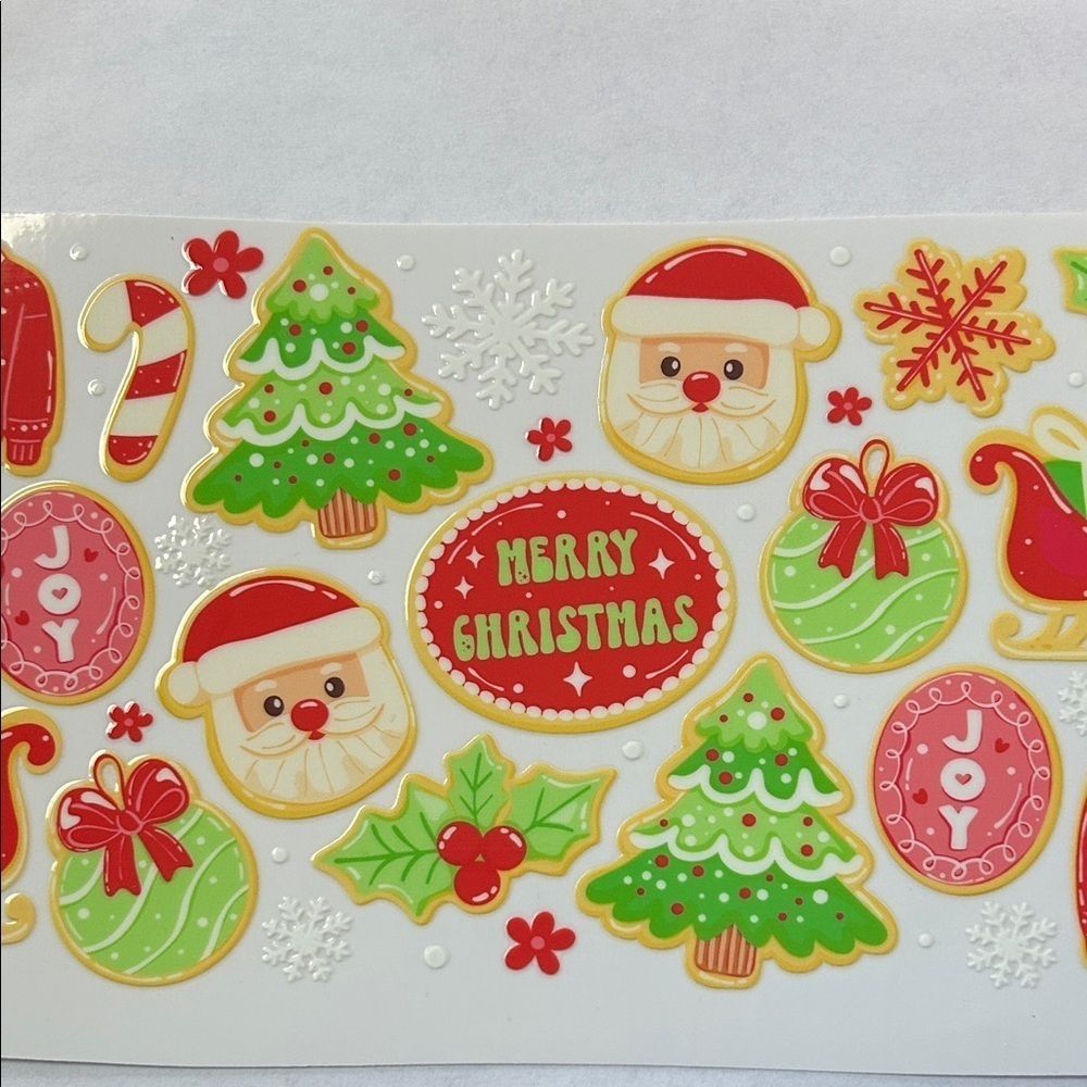 Christmas Assorted Cup Decal